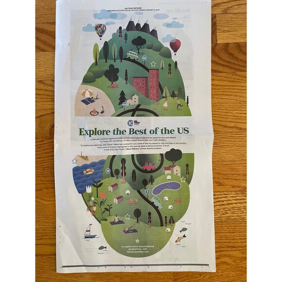 Explore the best of the US USA Today newspaper 1/21/24 - Picture 1 of 3